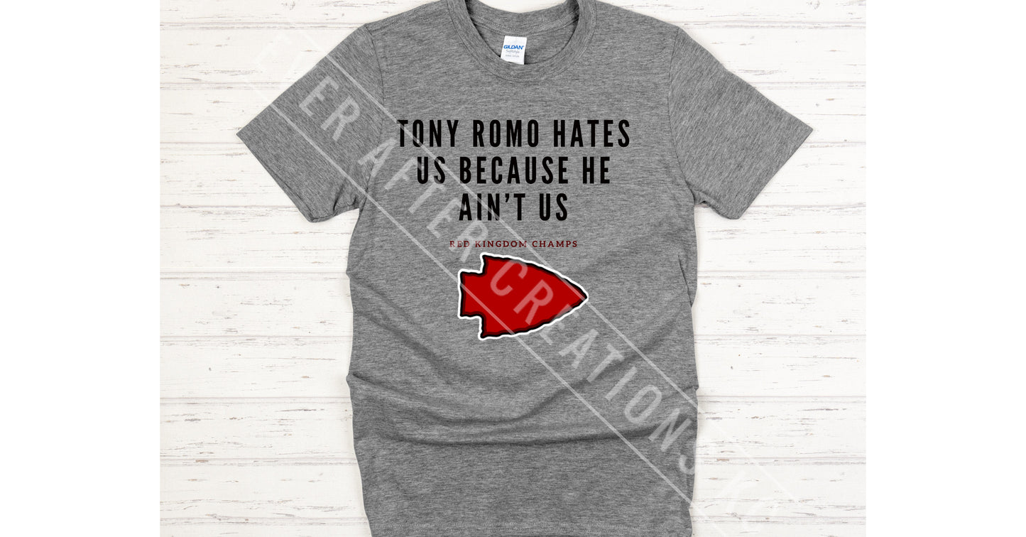 Tony Romo Hates Us Tee