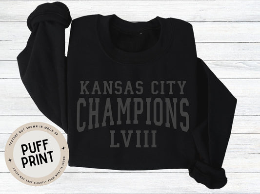 KC Champions Puff Print